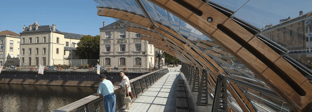 Passerelle sur la Moselle